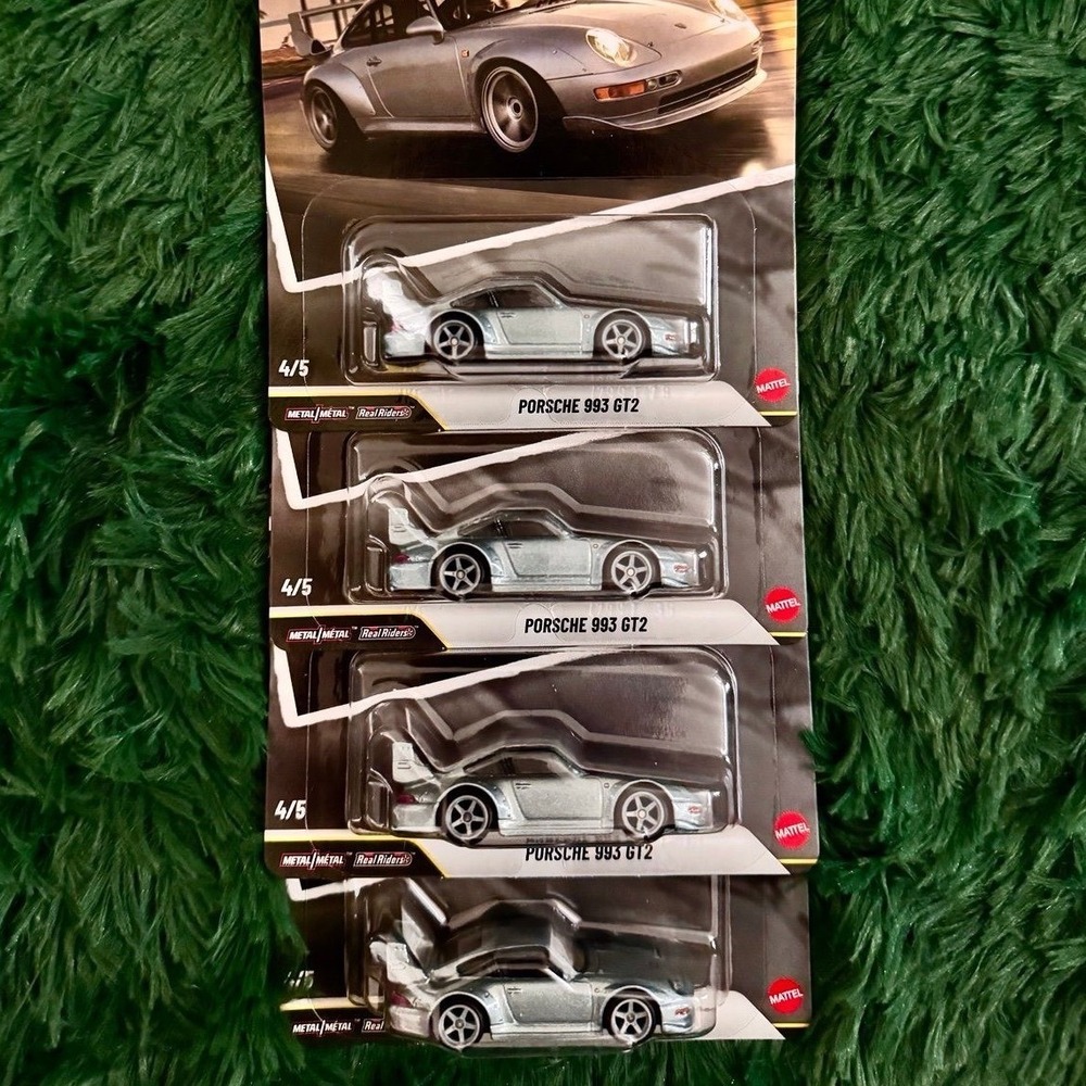 4 Hotwheels Premium Modern Classics Porsche 993 GT2